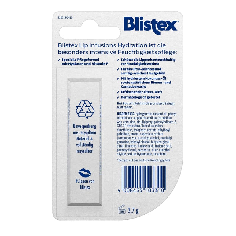 BLISTEX Lip Infusions Hydration 3,7g