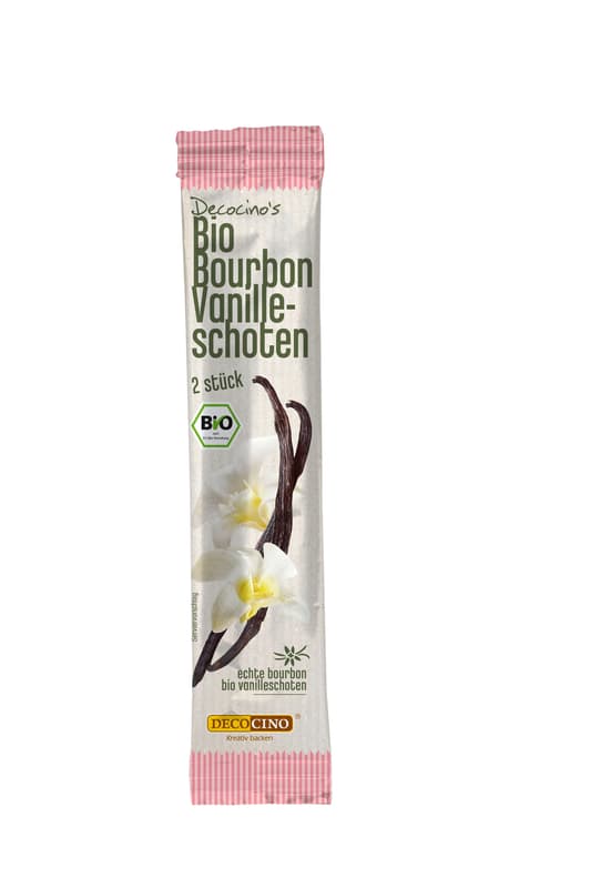 Decocino Organic Bourbon Vanilla Pods 2-pack