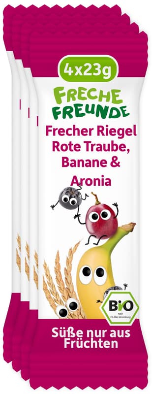 Freche Freunde Bio Riegel Banane, Rote Traube & Aronia