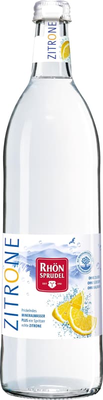 RhönSprudel Mineralwasser PLUS Zitrone Glas 12x0,75l (MEHRWEG)
