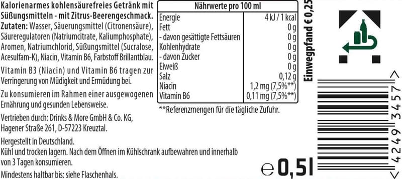 Gatorade ZERO Glacier Freeze (EINWEG)