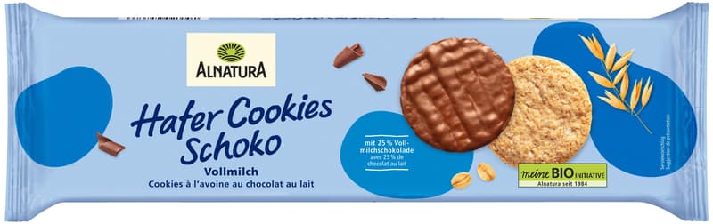 Alnatura Oat Cookies Milk Chocolate