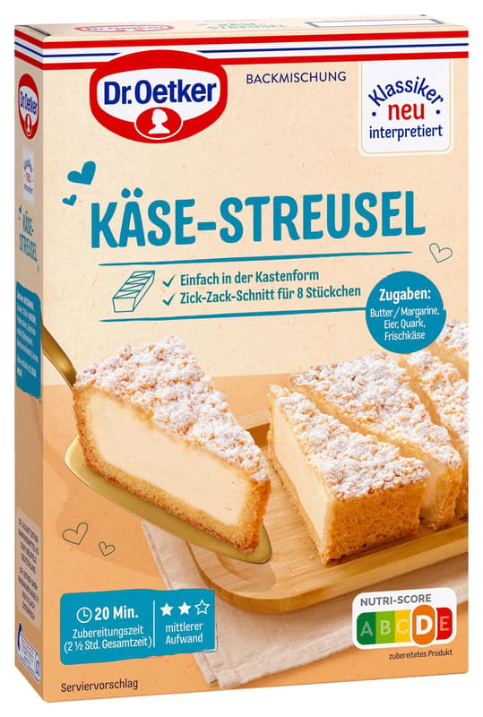 Dr. Oetker Käse-Streusel