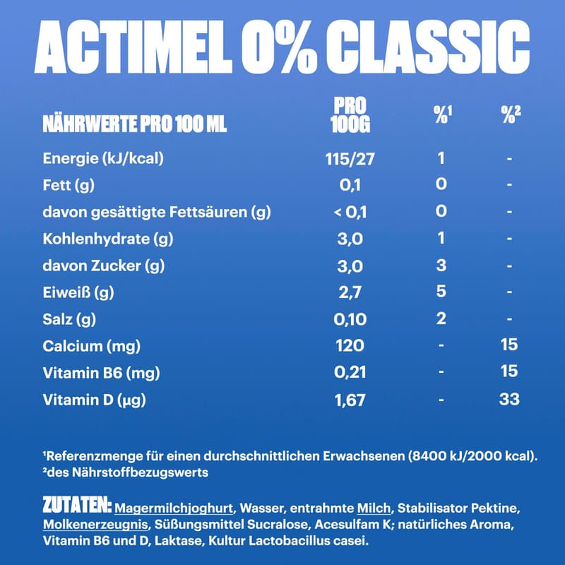 Actimel 0% Natur