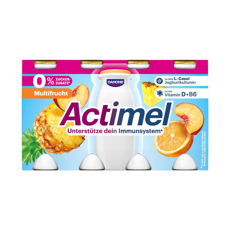 Actimel 0% Multifrucht 8x100g | 0,1% Fett