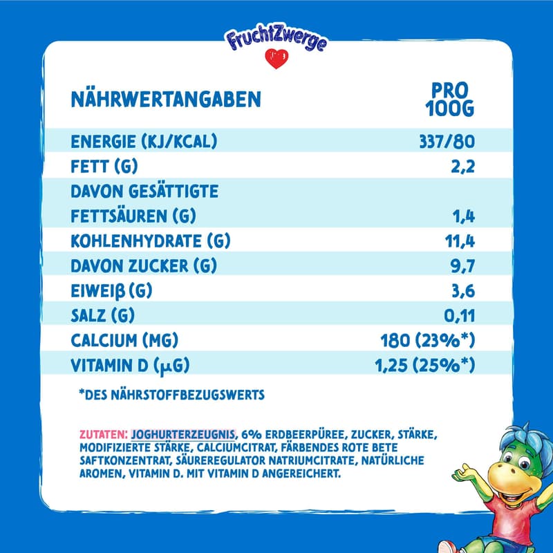 FruchtZwerge Quetschies 4x70g Erdbeere