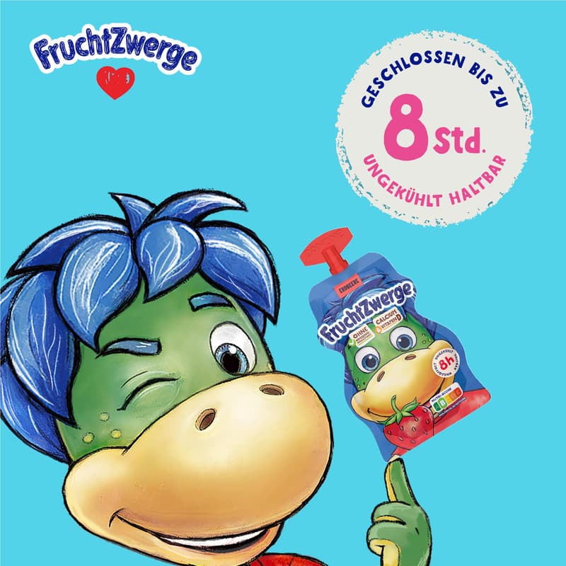 FruchtZwerge Quetschies 4x70g Banane-Erdbeere