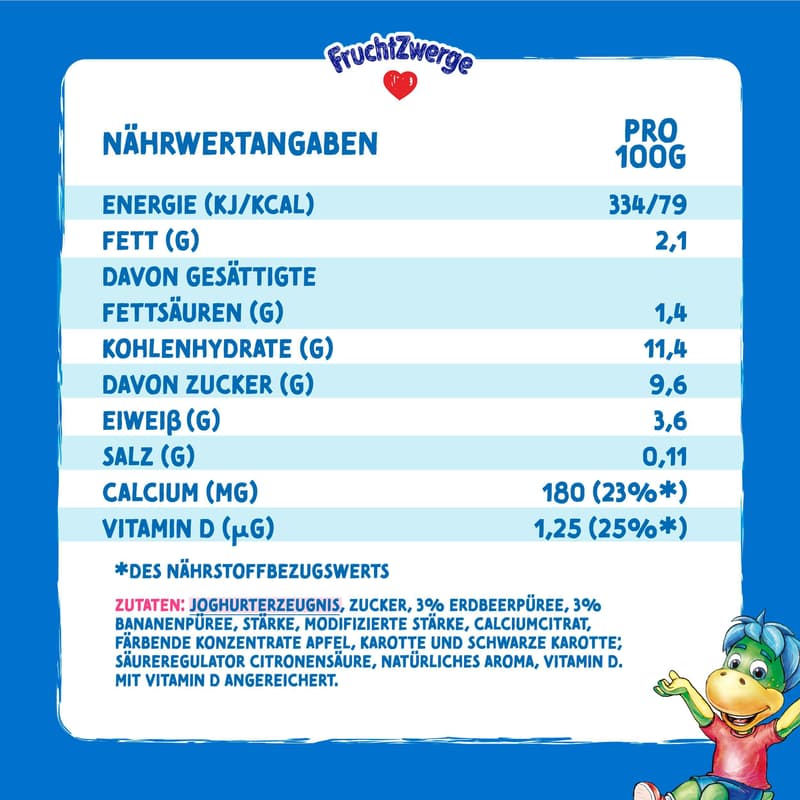 FruchtZwerge Quetschies 4x70g Banane-Erdbeere