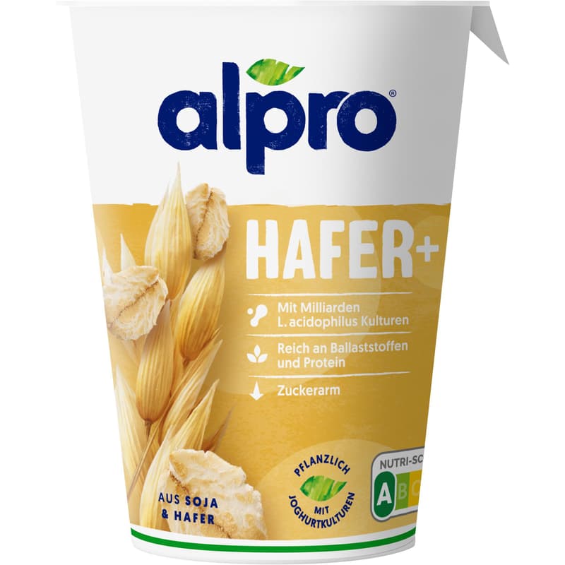 Alpro Yogurt Alternative with Soy Base, Oat+ Natural