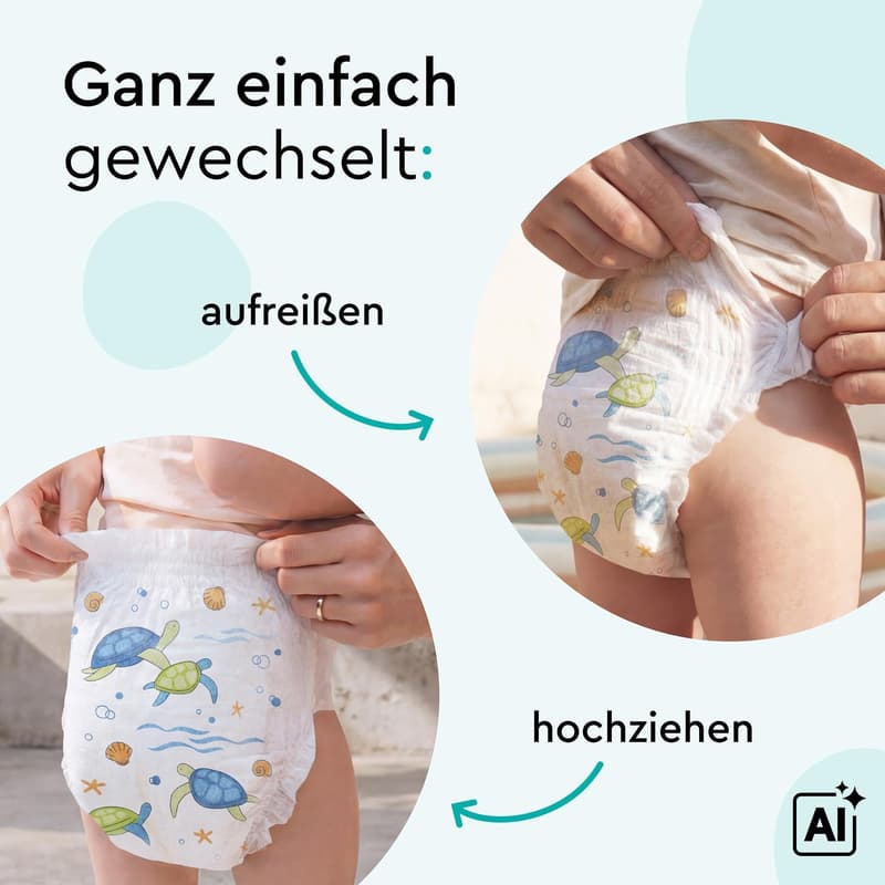 LILLYDOO Schwimmwindeln Gr. M, Single Pack, 9-15 kg