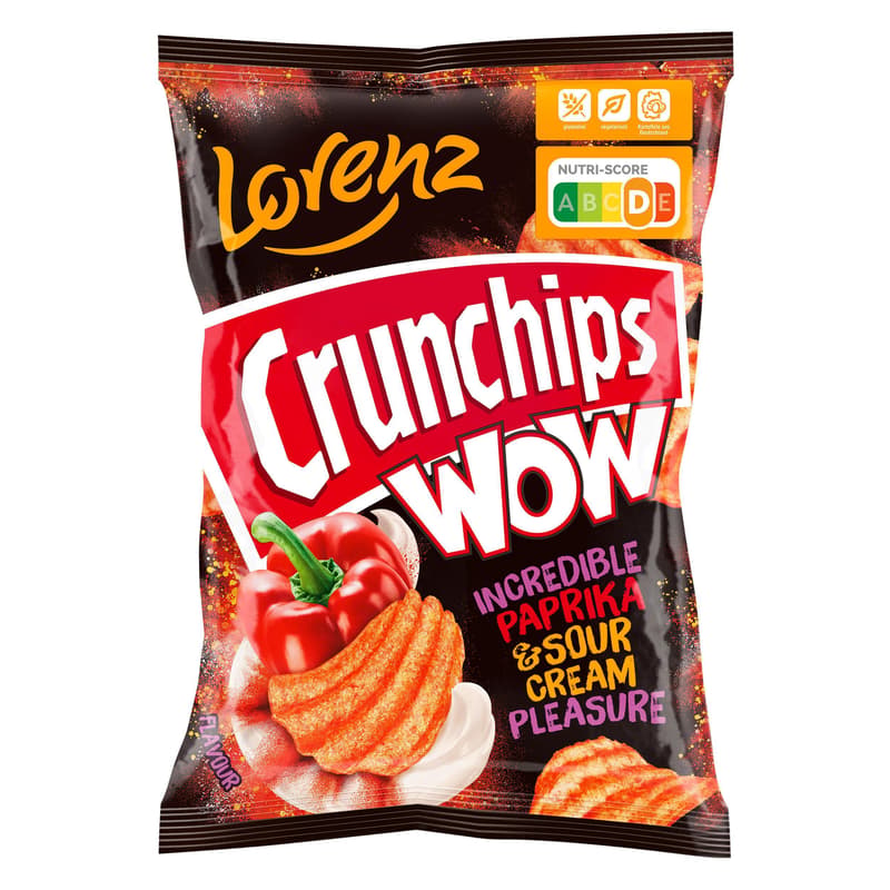 Lorenz Crunchips Wow Paprika & Sour Cream