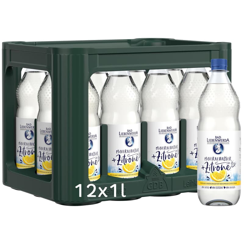 Bad Liebenwerda Mineralwasser+Zitrone 12x1l (MEHRWEG)