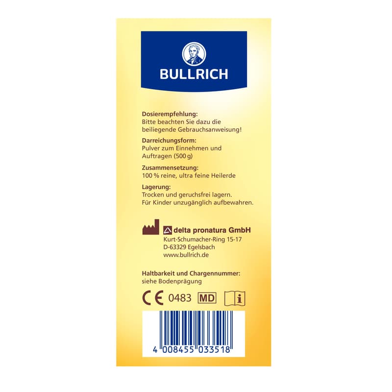 Bullrich Healing Earth Powder ultra fine 500g