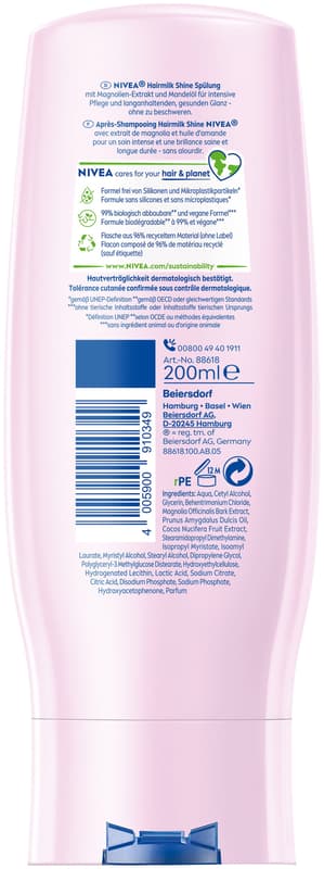 Nivea Hair Milk Natural Shine Mild Conditioner