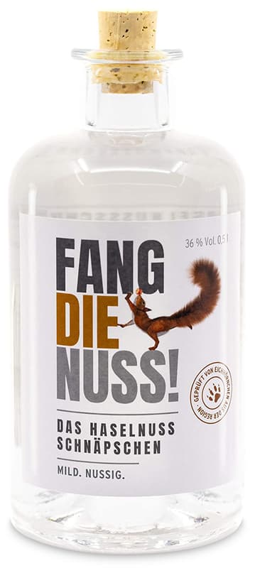 Fang die Nuss - Haselnuss Schnaps