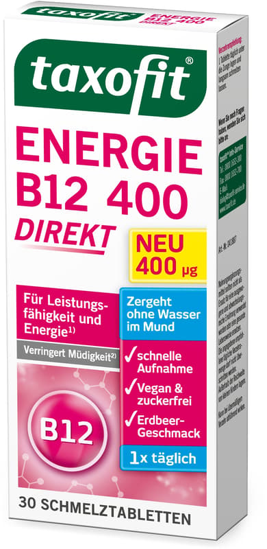 taxofit Energy B12 400 direct melting tablet