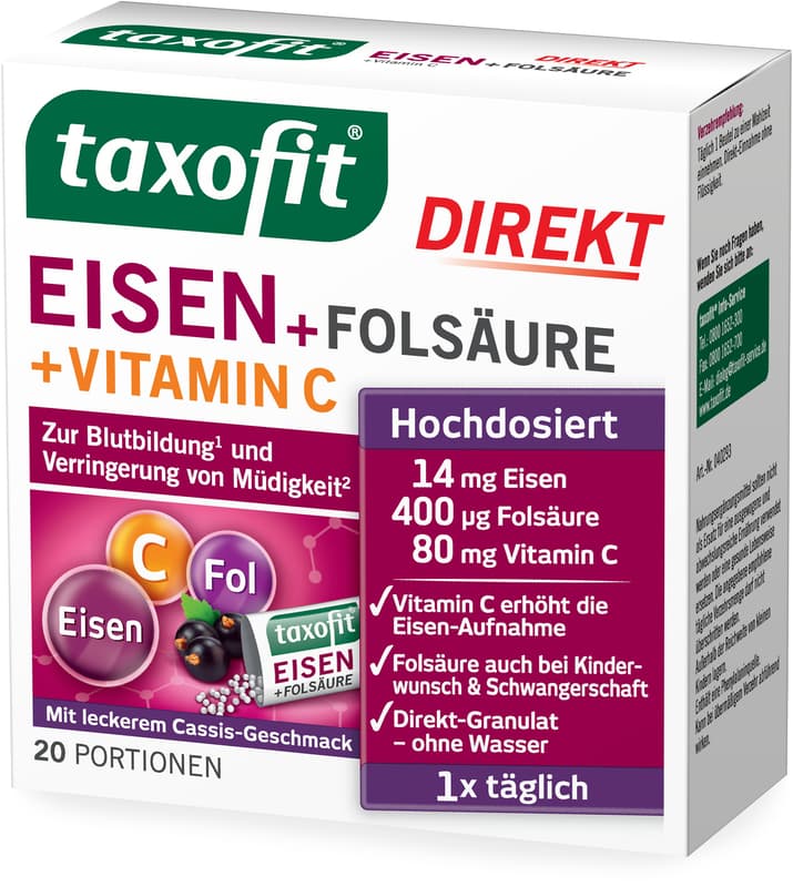 taxofit Iron + Folic Acid Direct Granules