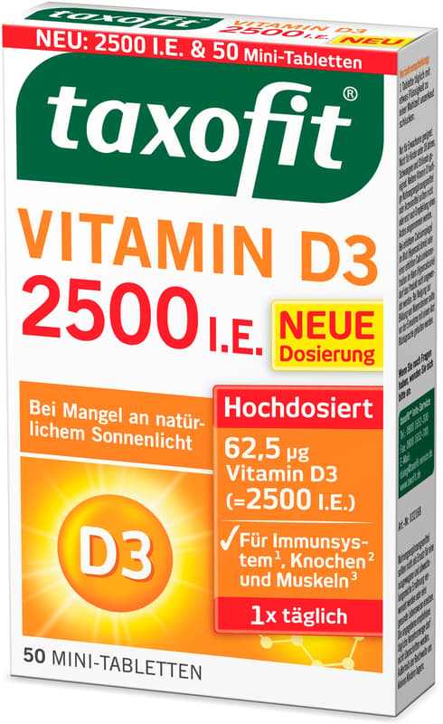 taxofit Vitamin D3 2500 I.U.