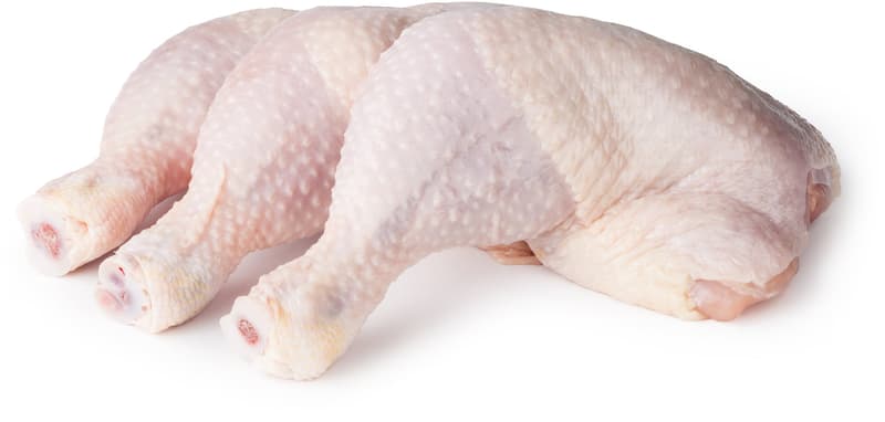 Traditional poultry chicken leg without back piece