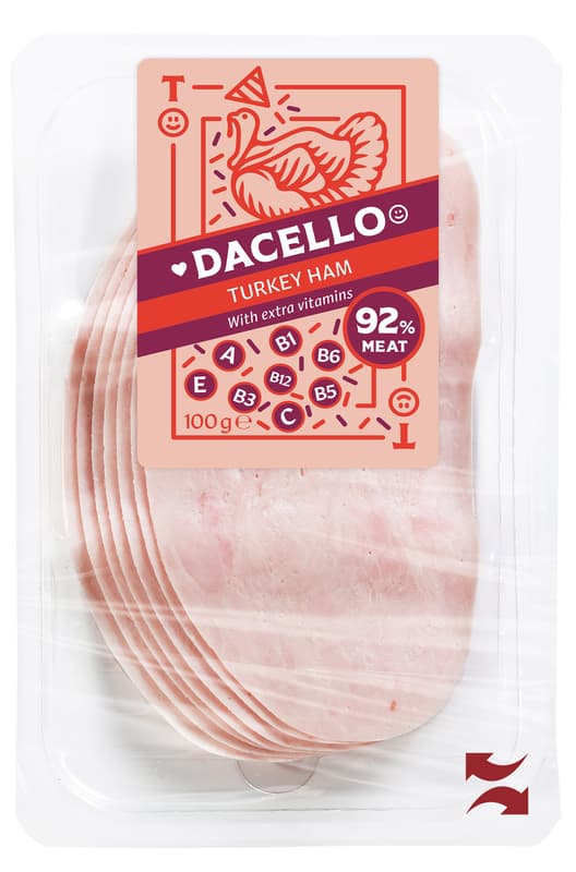 Dacello Turkey Ham sliced