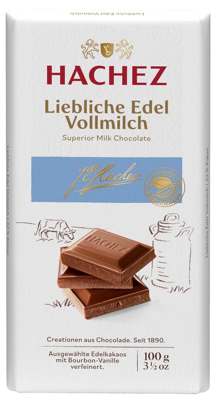 Hachez Bar Delightful Noble Whole Milk