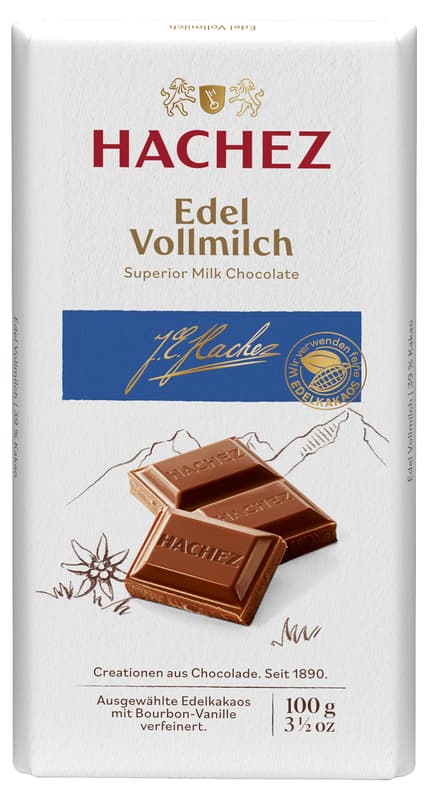 Hachez Bar Fine Milk Chocolate