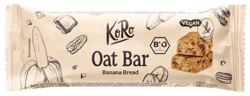 Koro Bio Oat Bar Banana Bread