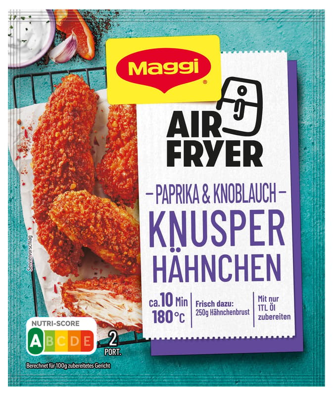MAGGI FIX Airfryer Knusper Hähnchen Paprika & Knoblauch