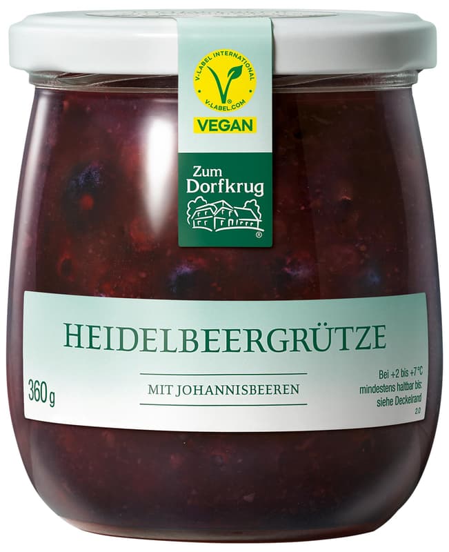 Zum Dorfkrug Heidelbeergrütze