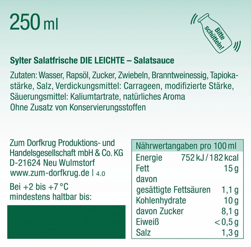 Zum Dorfkrug Sylter Salatfrische Die Leichte