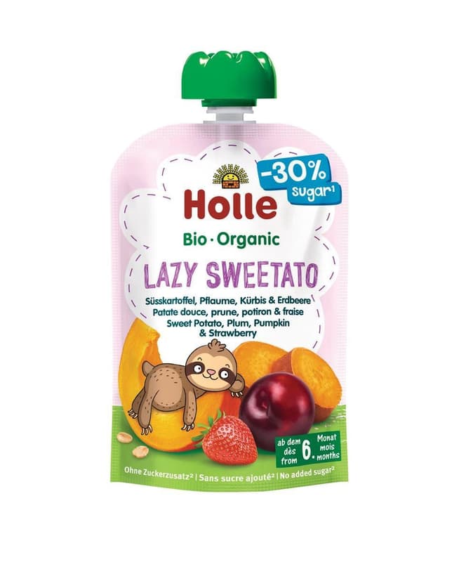 Holle BIO Lazy Sweetato - sweet potato, plum, pumpkin, strawberry and oats