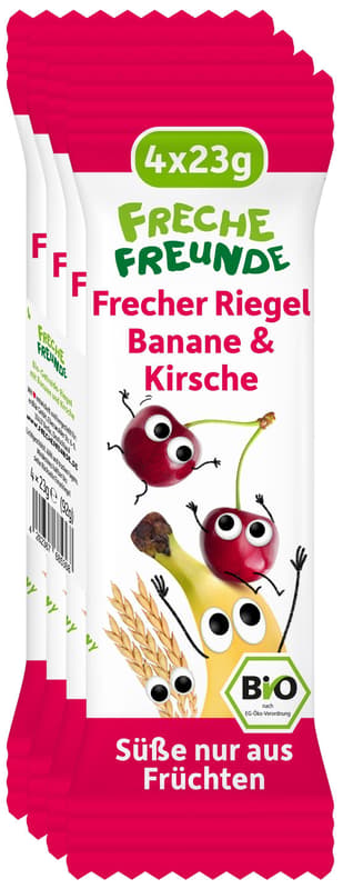 Freche Freunde Bio Frecher Riegel Banane & Kirsche
