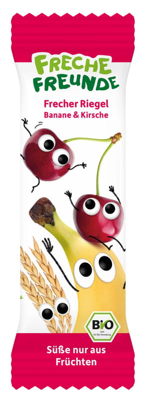 Freche Freunde Bio Frecher Riegel Banane & Kirsche