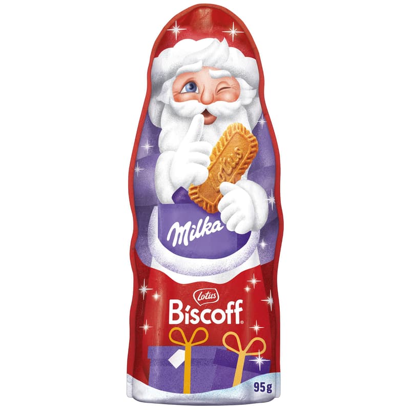 Milka Weihnachtsmann Biscoff