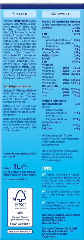 Aptamil Kindermilch trinkfertig