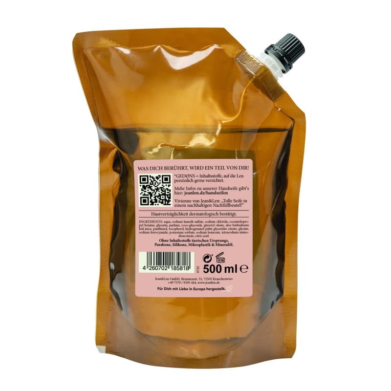 Jean&Len Hand Soap Peony/Litchi refill pack