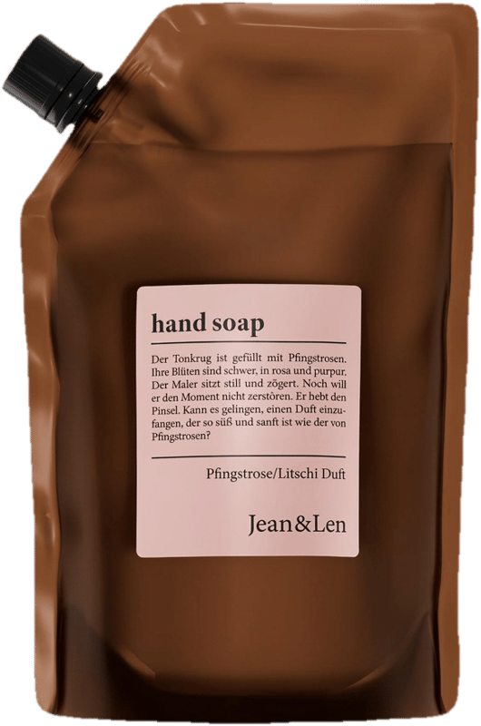Jean&Len Handseife Pfingstrose/Litschi Nachfüllpack