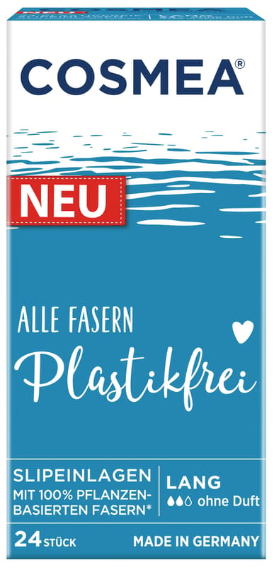 Cosmea Slipeinlagen plastikfrei & vegan , Lang ohne Duft