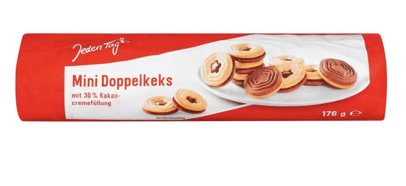 Everyday Mini Double Biscuits with Cocoa Cream Filling