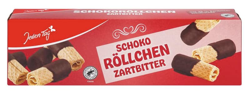 Jeden Tag Schoko-Röllchen Zartbitter