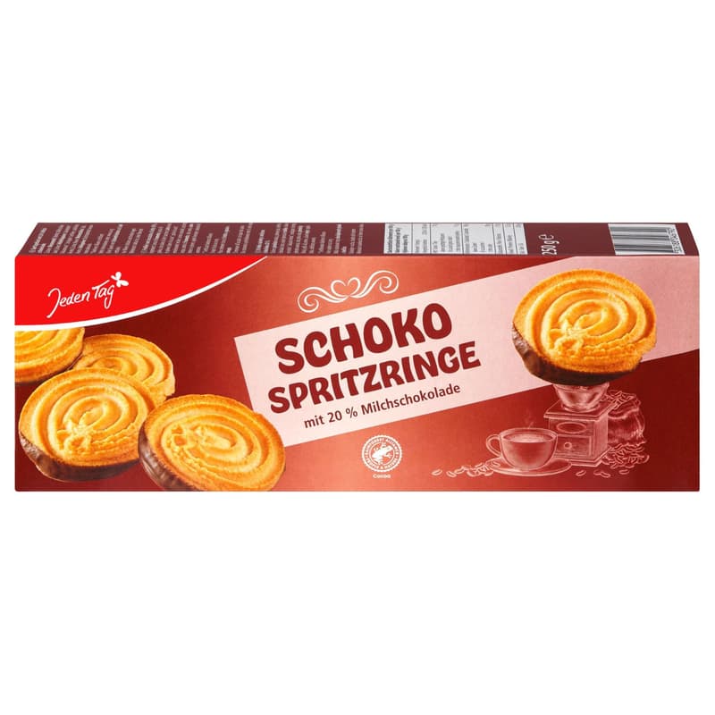 Jeden Tag Schoko-Spritzringe