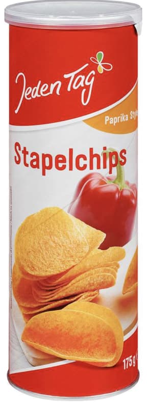 Jeden Tag Stapelchips Paprika Style