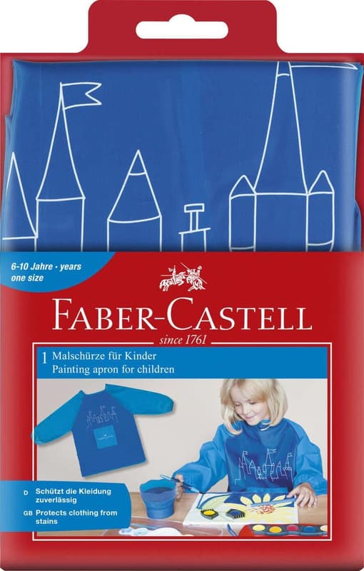 Faber-Castell Malschürze für Kinder Farbe Blau