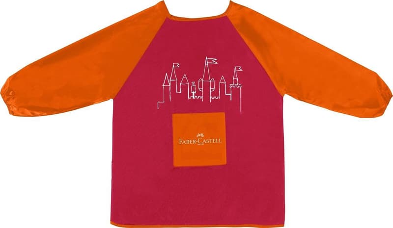 Faber-Castell painting apron for children color red/orange