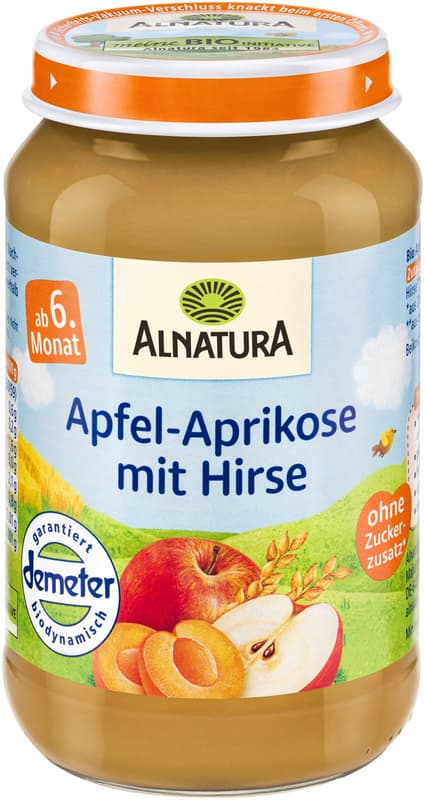 Alnatura Apfel-Aprikose mit Hirse
