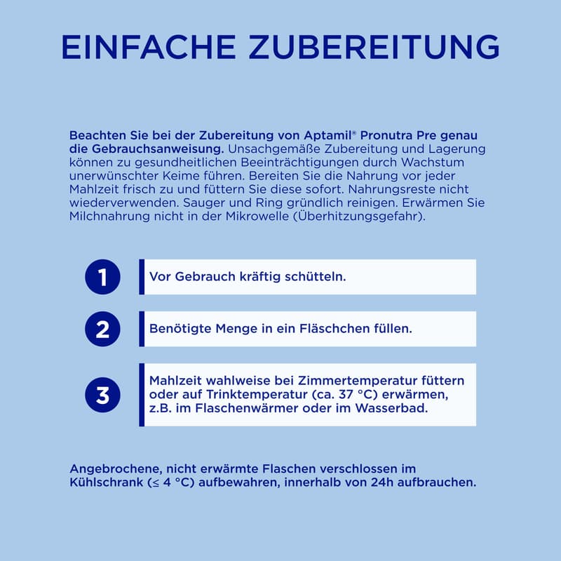 Aptamil Pronutra Anfangsmilch Pre trinkfertig