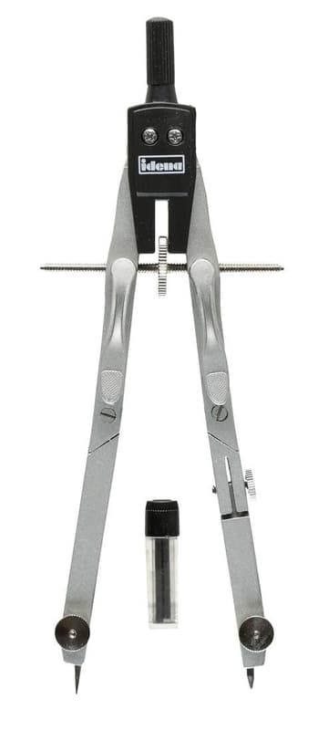 Idena Quick-Adjust Compass silver/black