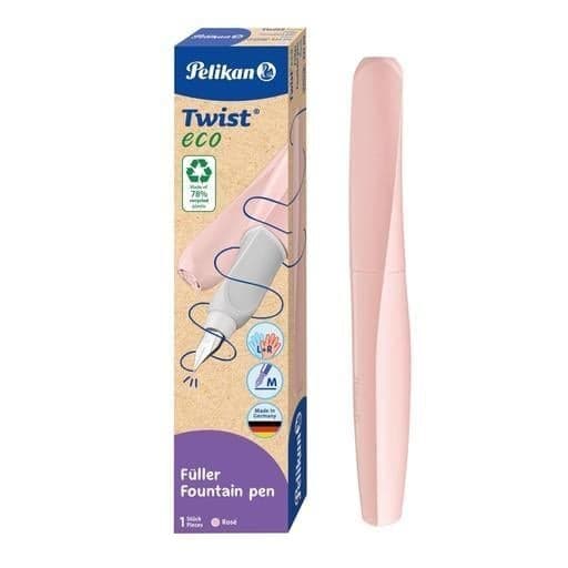 Pelikan Twist eco P457 rose fountain pen folding box