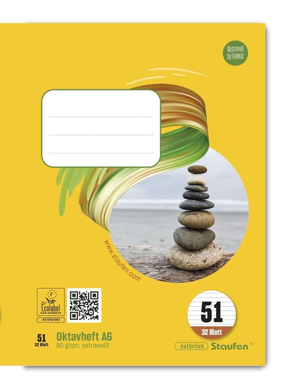 Staufen Octavo Notebook Style Ruled 51 lined 32 sheets 80g/m² DIN A6