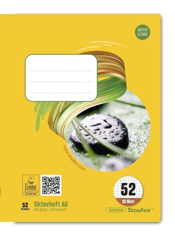Staufen Octavo Notebook Style Grid 52 squared 32 sheets 80g/m² DIN A6
